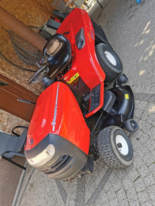 Husqvarna 17,5 HP Briggs Hydro Automat Kosz  Traktorek Kosiarka