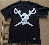 Vintage Stussy x Futura Tee T Shirt Big Logo Skull Pirate