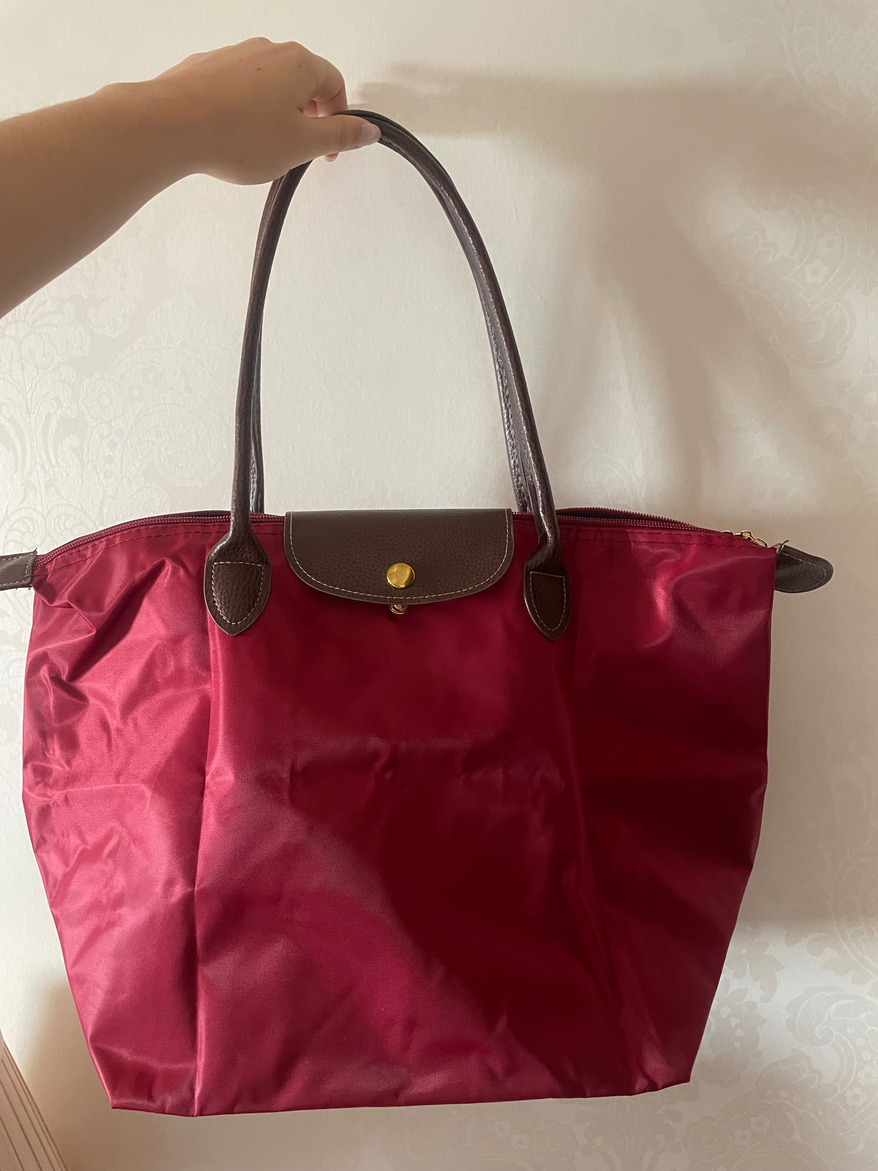 Mala ombro burgundy