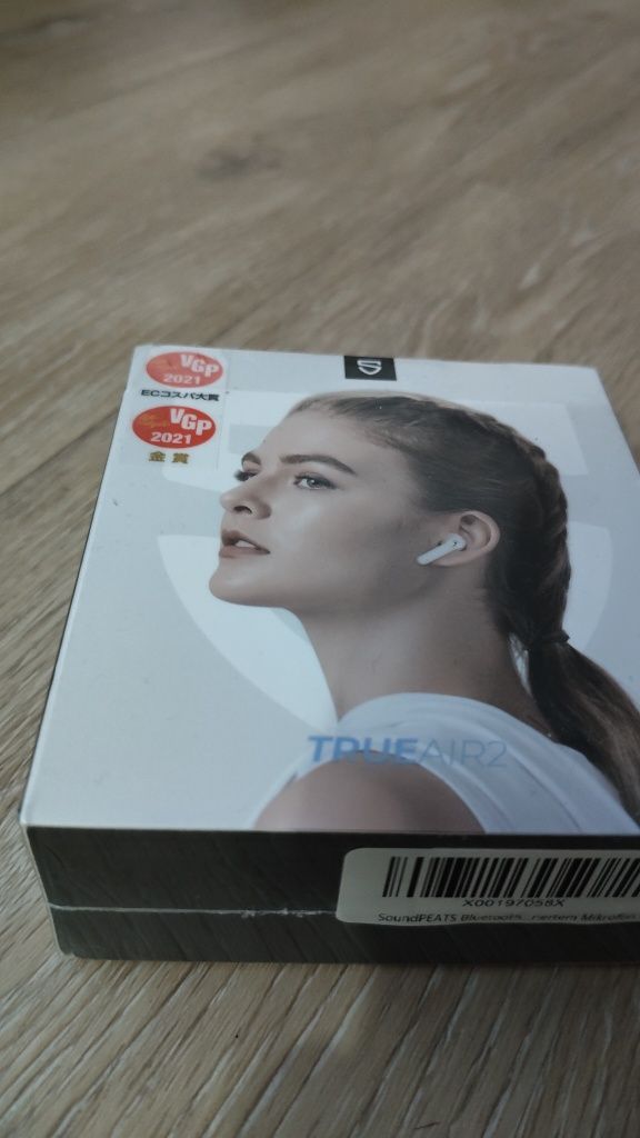 Słuchawki bezprzewodowe bluetooth Soundpeats TrueAir2 nowe