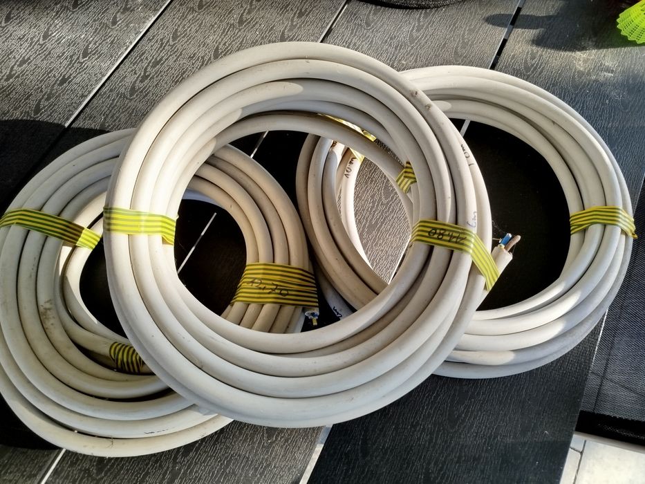 Kabel przewód 5x6 odcinki  12,70 ,11,80 i 10 m