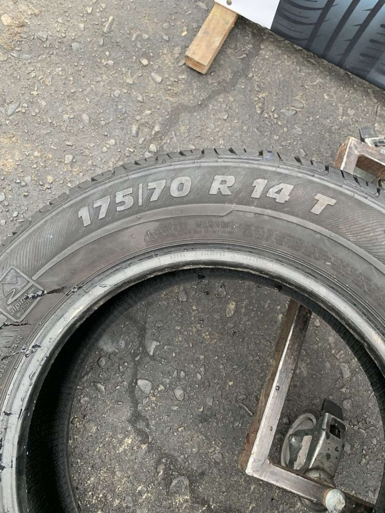 Шини 175/70 R14 пара Semperit 2022p літо 7,8/7,4мм
