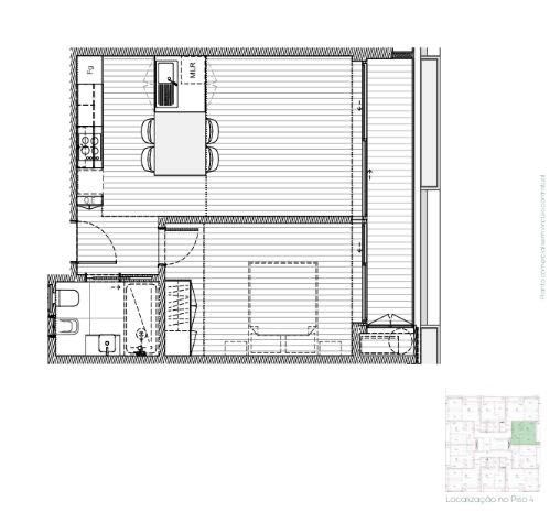 T1 Centro de Gaia Royal Green Novo Piso 4
