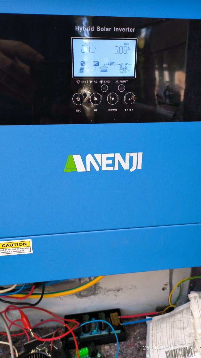 Гібридний інвертор Anenji 4kW 24в заводське виготовлення
