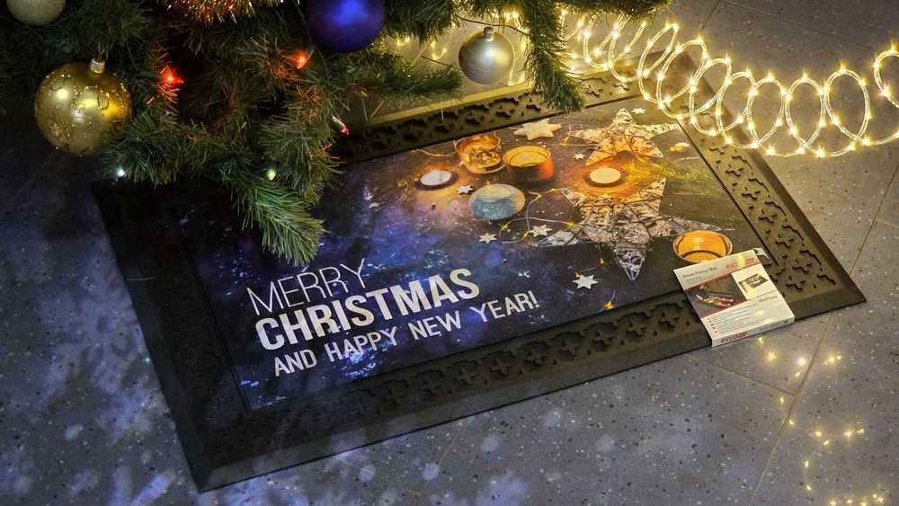 Wycieraczka ŚWIECĄCA GRAJĄCA Mata Ozdobna Boże Narodzenie PREZENT