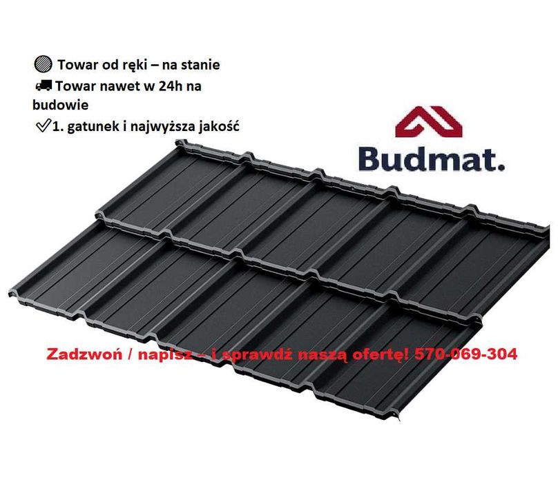 Blachodachówka budmat COMO D-MATT plus /dostawa ! /40 lat gwaranji !