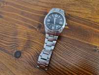 Zegarek CASIO EDIFICE EF-125 - srebrny - bransoleta - tarcza carbon