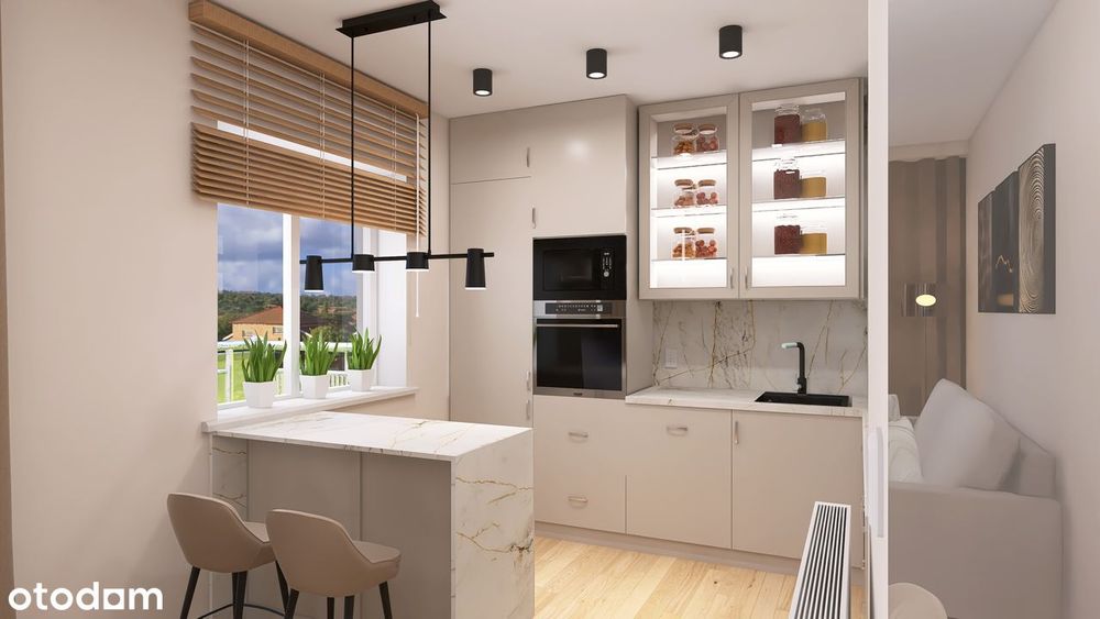 Nowe 49 m² pod klucz + balkon 9 m² + pełne wyposażenie