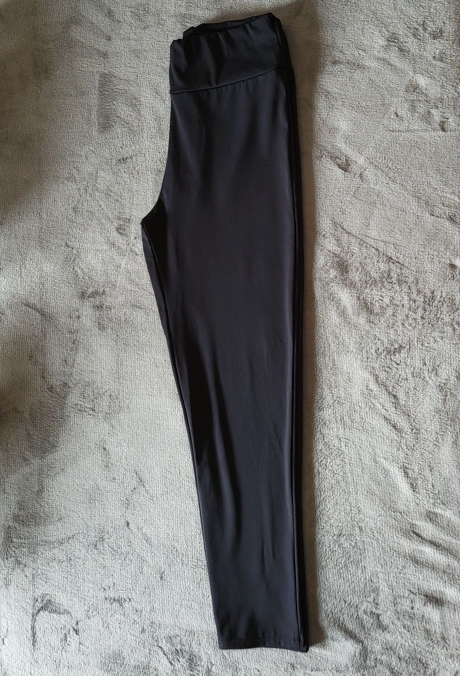 Czarne legginsy, kosmiczne, Mila, XL