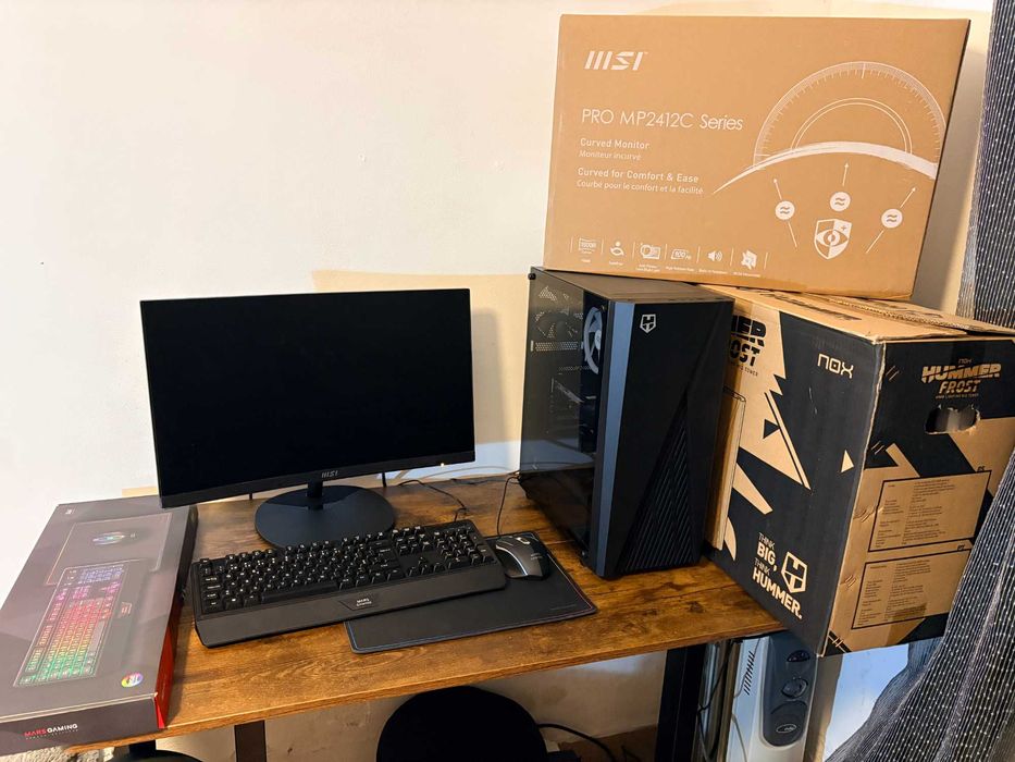 Pc/Gaming Core i5/Ram 32Gb/AMD RX580 8Gb/Monitor Msi 24" Curvo