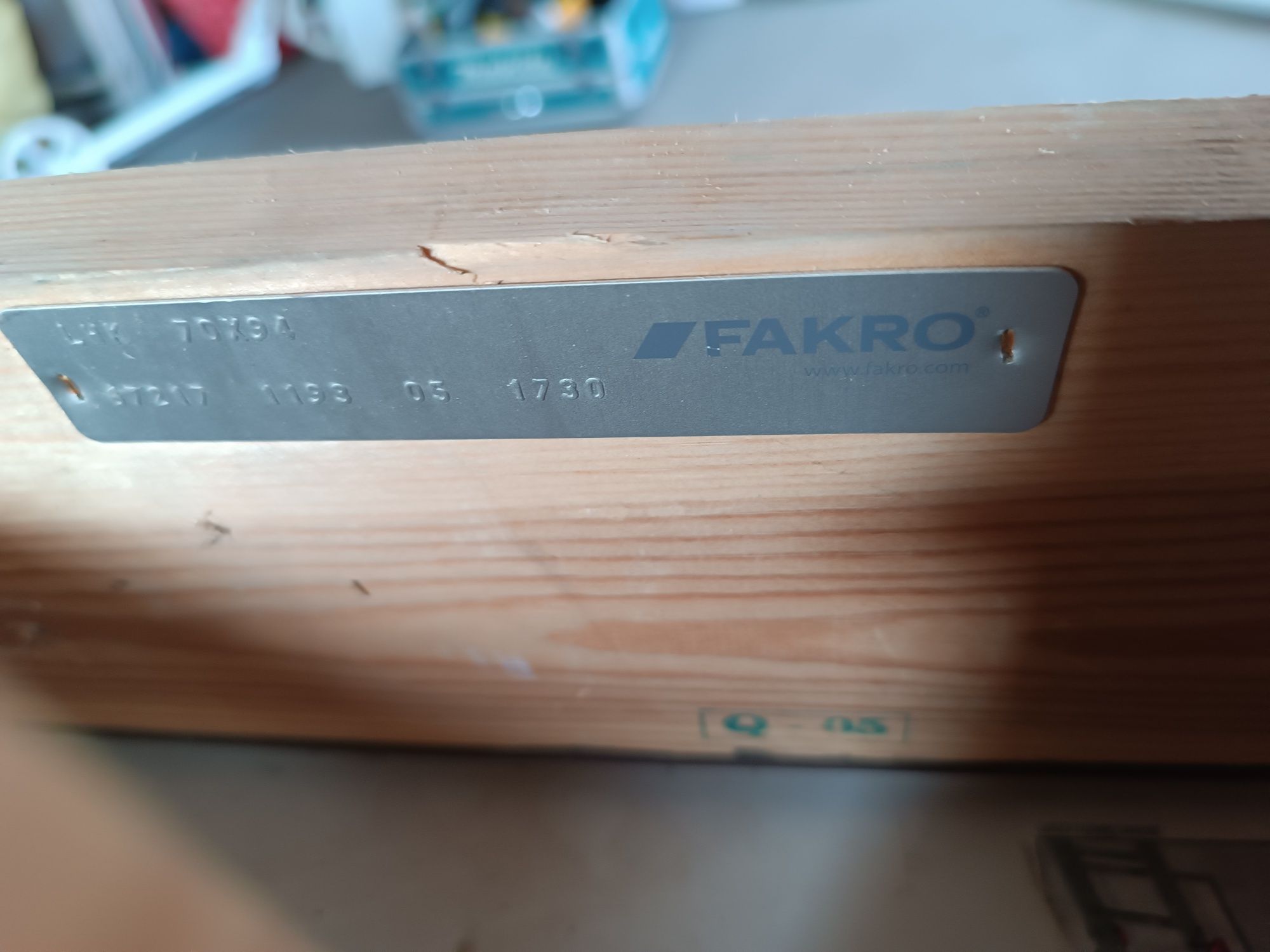 Schody strychowe Fakro LWK 70x94 cm, 4-segmentowe, używane, demontaż