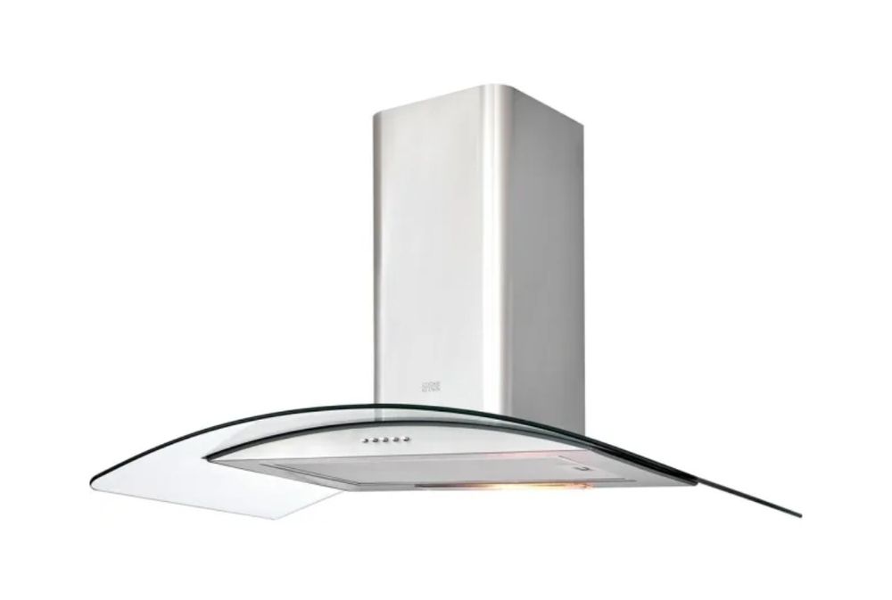 Exaustor Inox e Vidro Cooke & Lewis 90cm