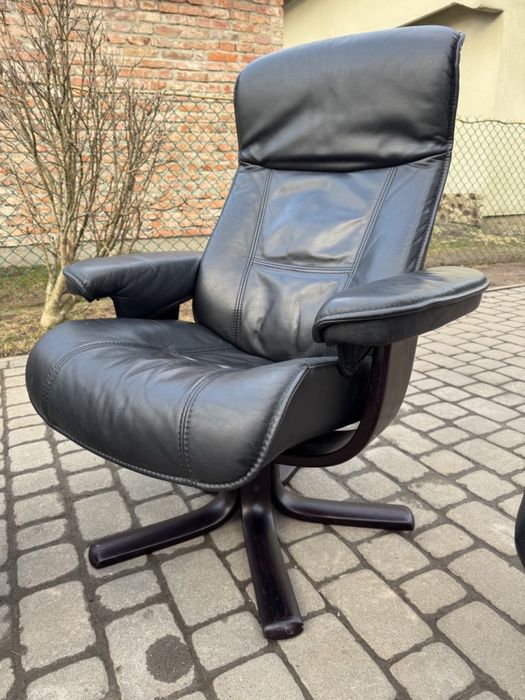 Крісло реклайнер шкіра (0078,0081)крісло релакс Розкладне крісло
