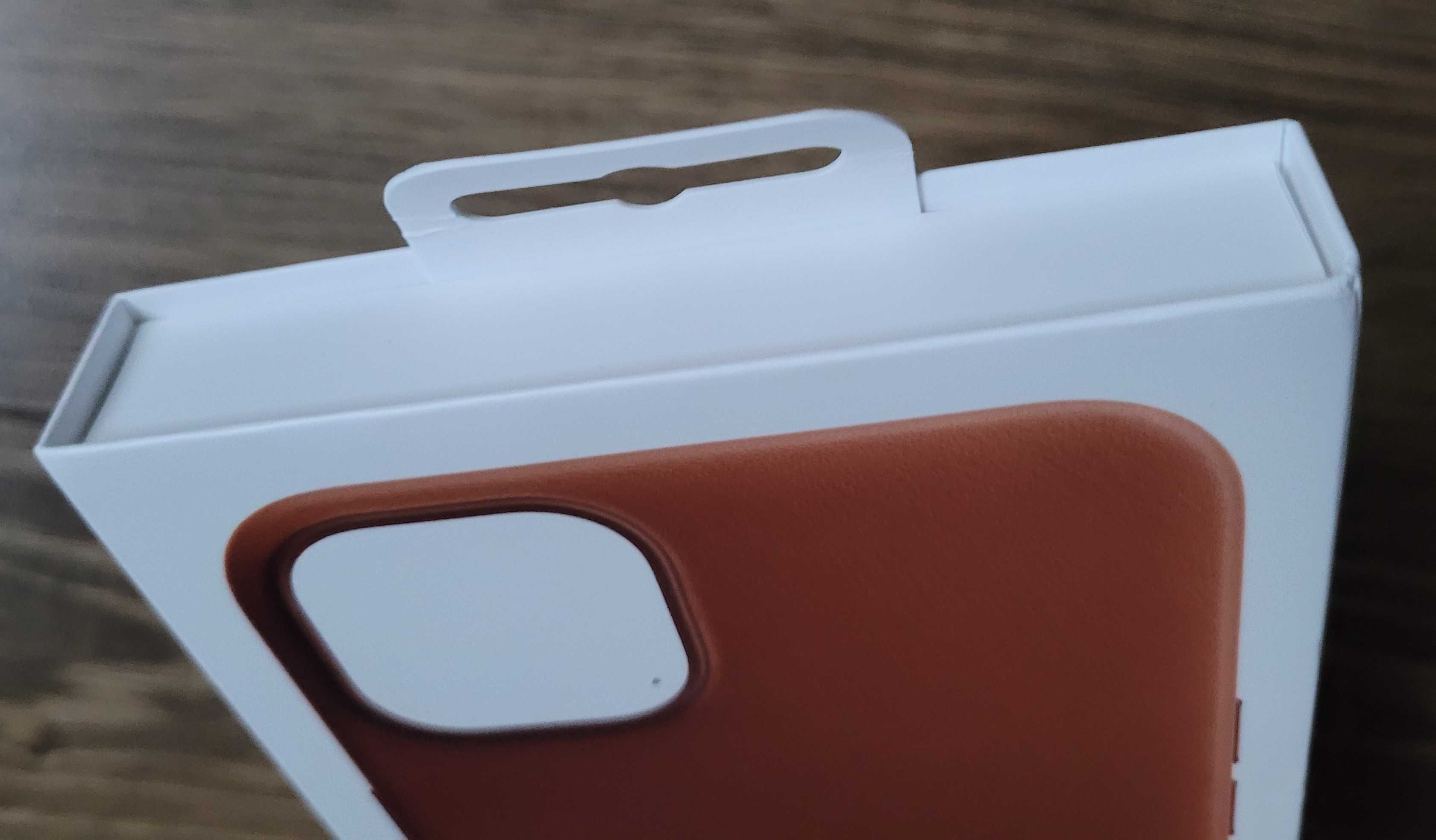Etui Apple do iPhone 14 Plus z MagSafe Umber brązowe skórzane NOWE