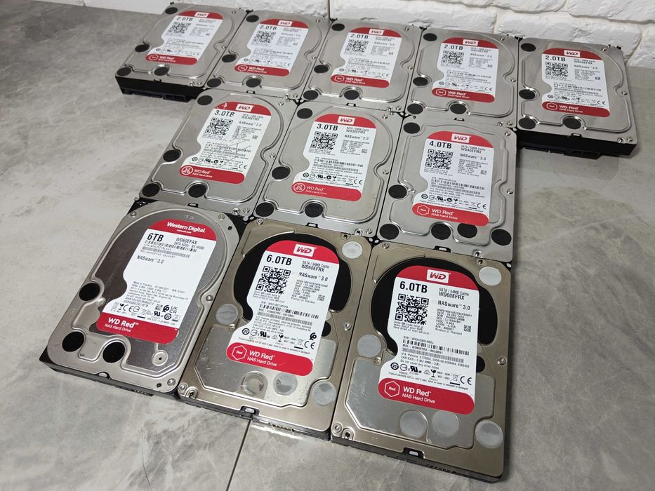 Хард диск HDD Hard Disk WD RED 2TB 3 6TB NASware 3.0 WD20EFRX WD60EFRX