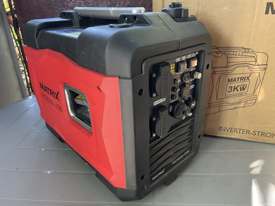 Matrix, бензиновый, бесшумный инверторный генератор, 3,3 KВт.Германия