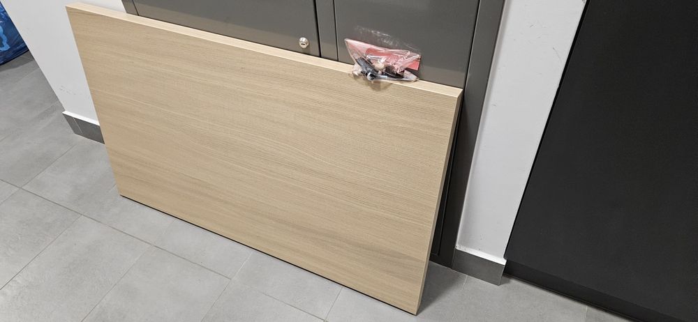 Plecy łóżka IKEA MALM, okleina debowa bejcowana na biało