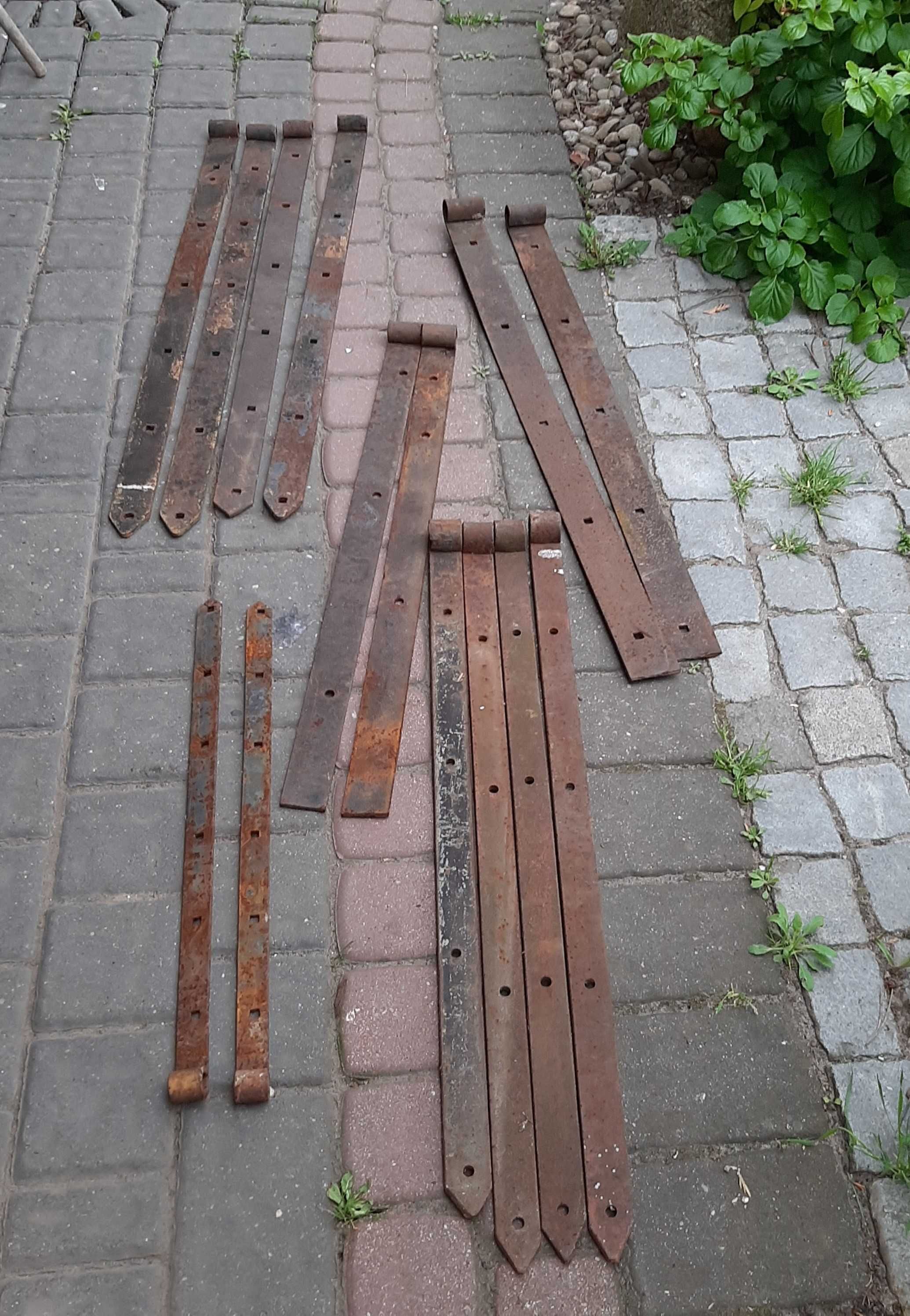 Stare zawiasy do bram drzwi okucia do bramy zawiasy pasowe WYSYŁKA