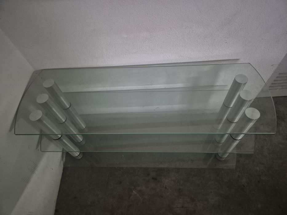 Mesa de centro em vidro