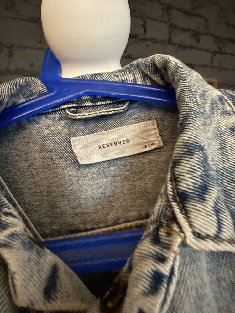 Zestaw katana kurtka jeansowa dla chłopca, ogrodniczki 98 reserved