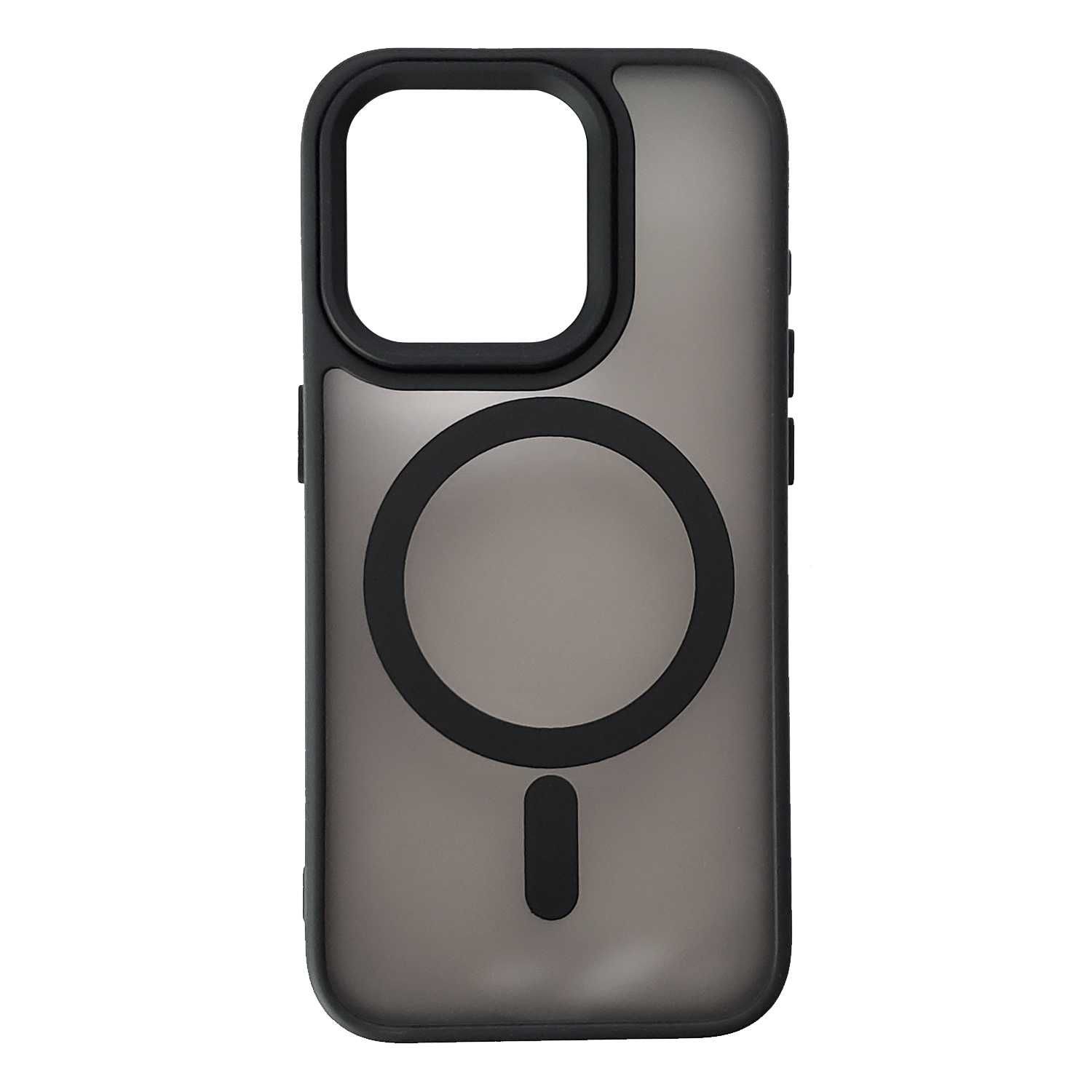 Чохол для iPhone 16/16 Pro/16 Pro Max з MagSafe чорний матовий чехол