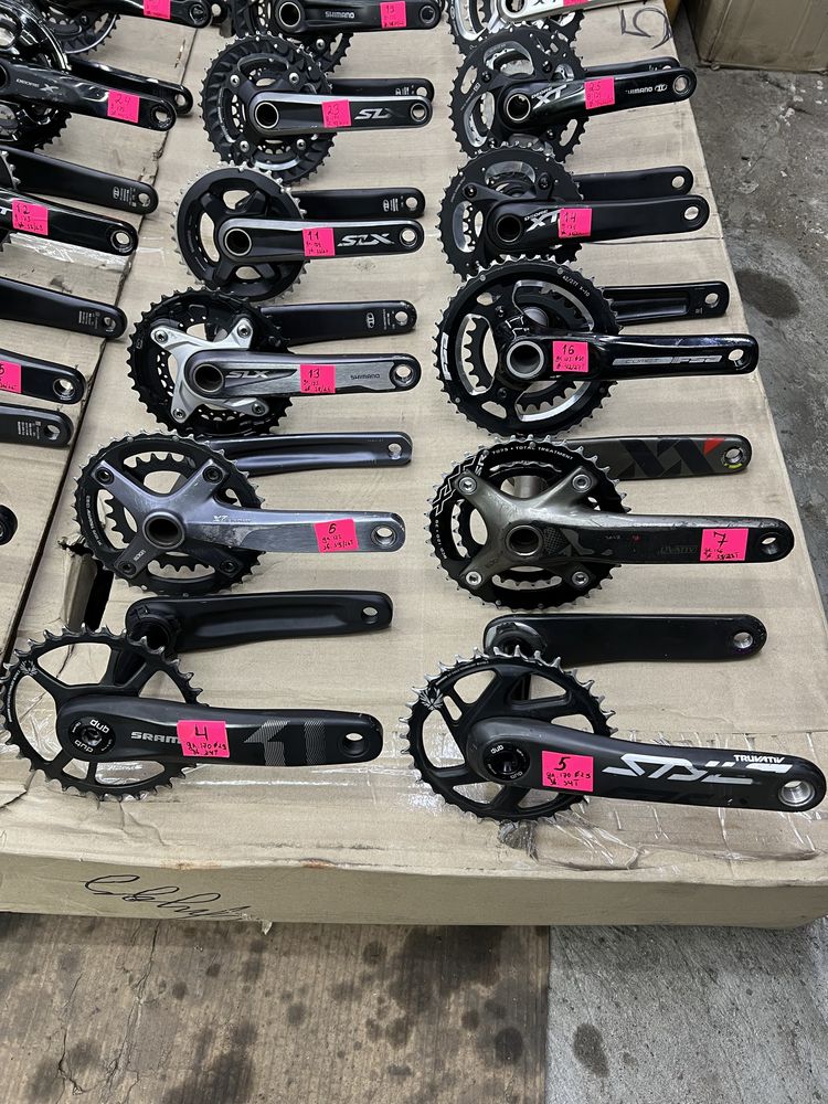 Продам вело шатуны перекидки манетки Shimano Deore XT/SLX/Sram