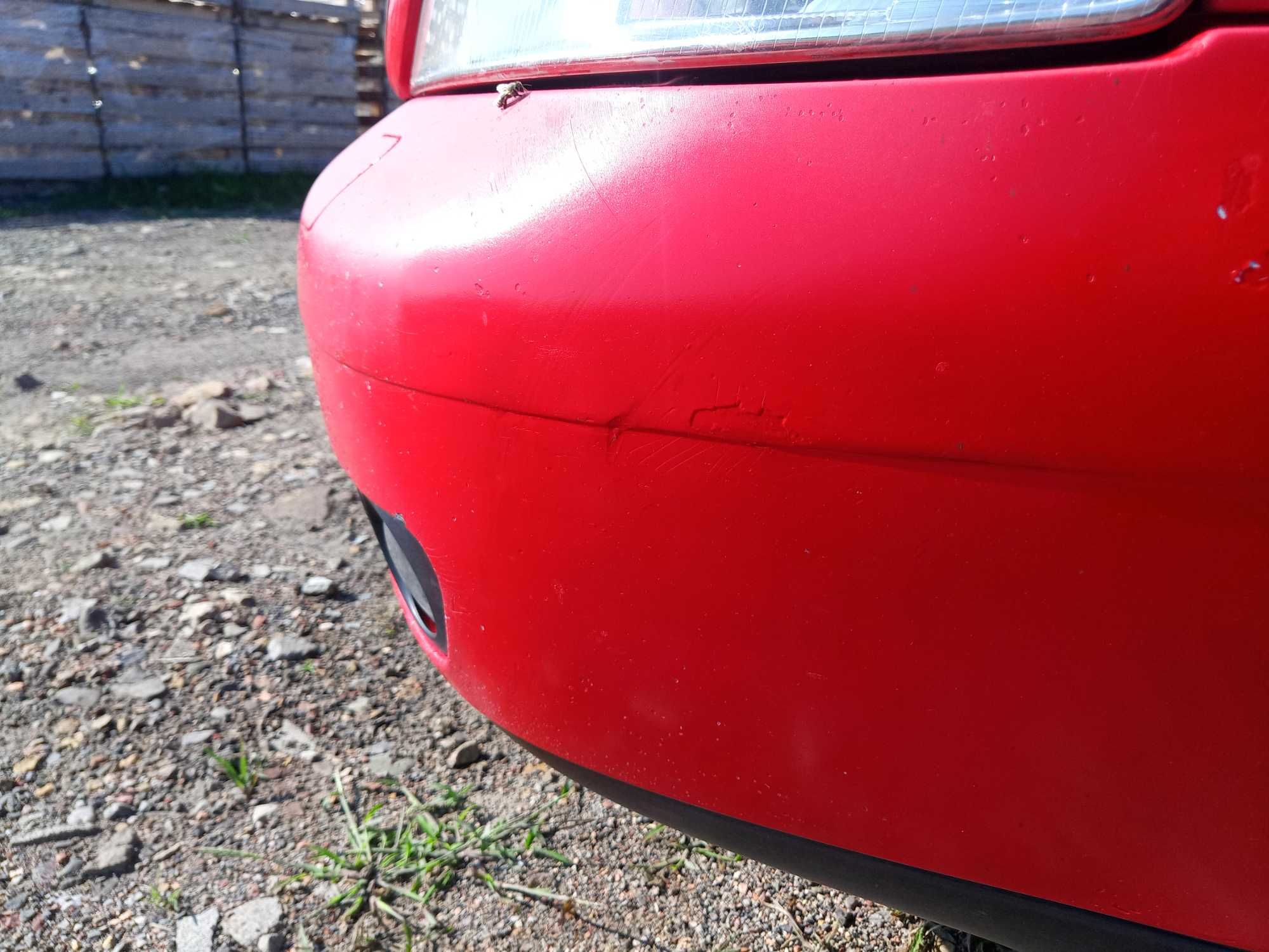 Audi A4 B5 zderzak przód pod spryskiwacze xenon ly3h lift czerwony kpl