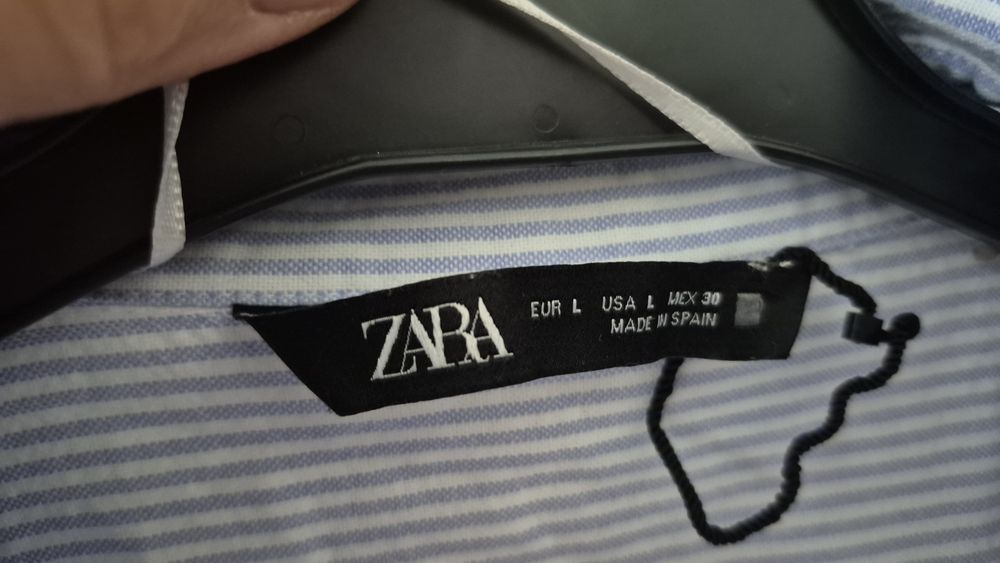 Koszula damska oversize w paski Zara r. L