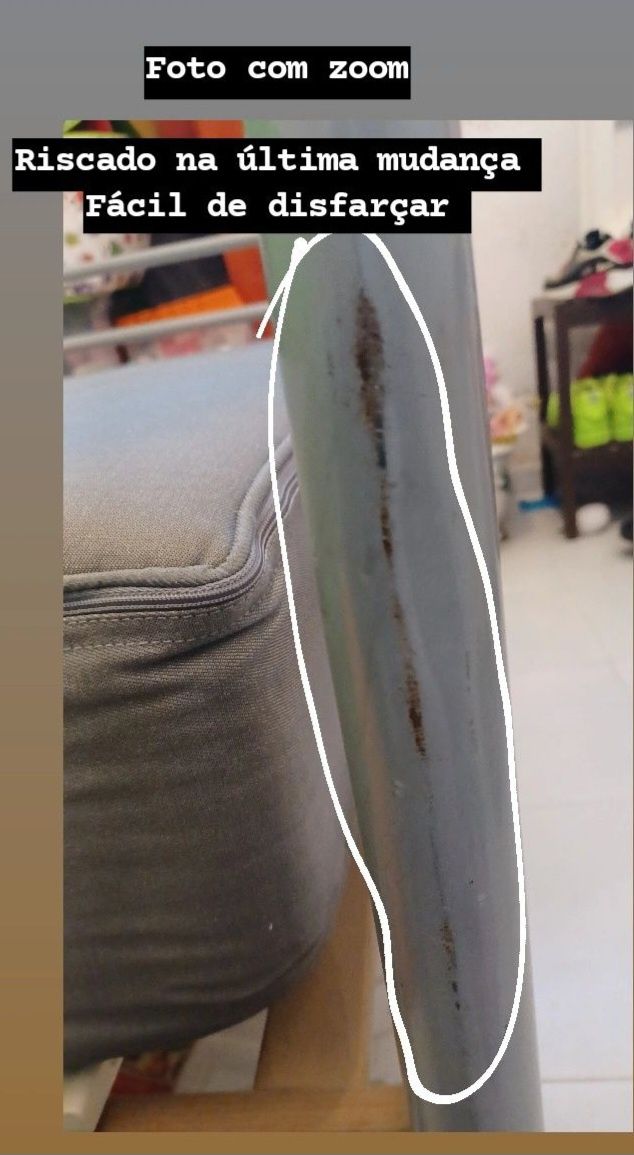 Cama solteiro ferro Ikea com colchão