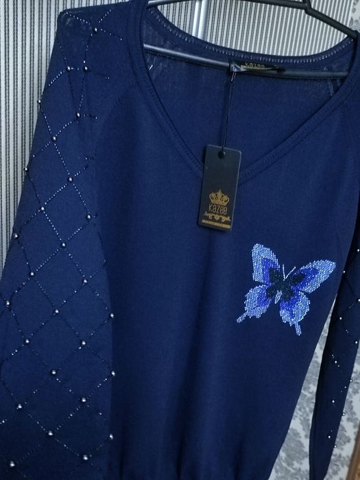 Kazee Туреччина жіноча святкова кофтинка зі стразами люкс р.44-46