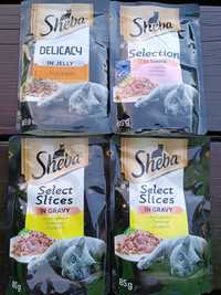 Zestaw 4 sztuk saszetek dla kota Sheba 85g mix smaków Okazja