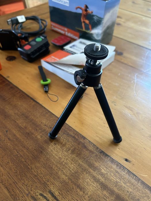 Rollei actioncam 55s impecavel oferta mini tripé