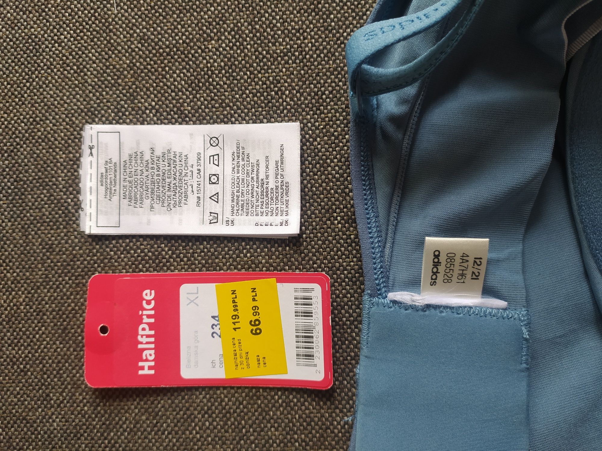 Stanik,biustonosz wygodny Adidas XL