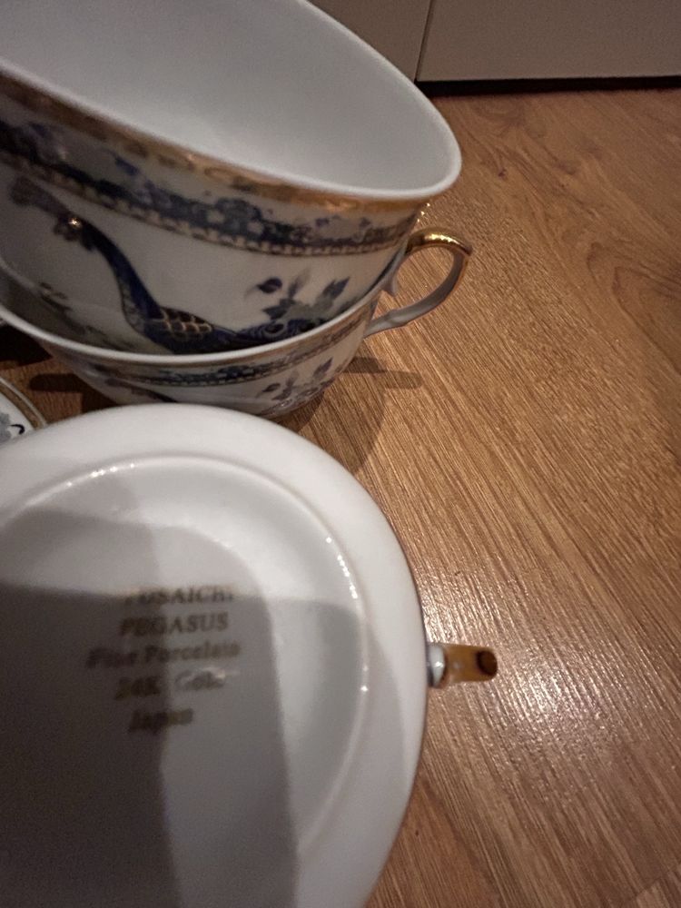 Filiżanka japońska w pawie porcelanowa