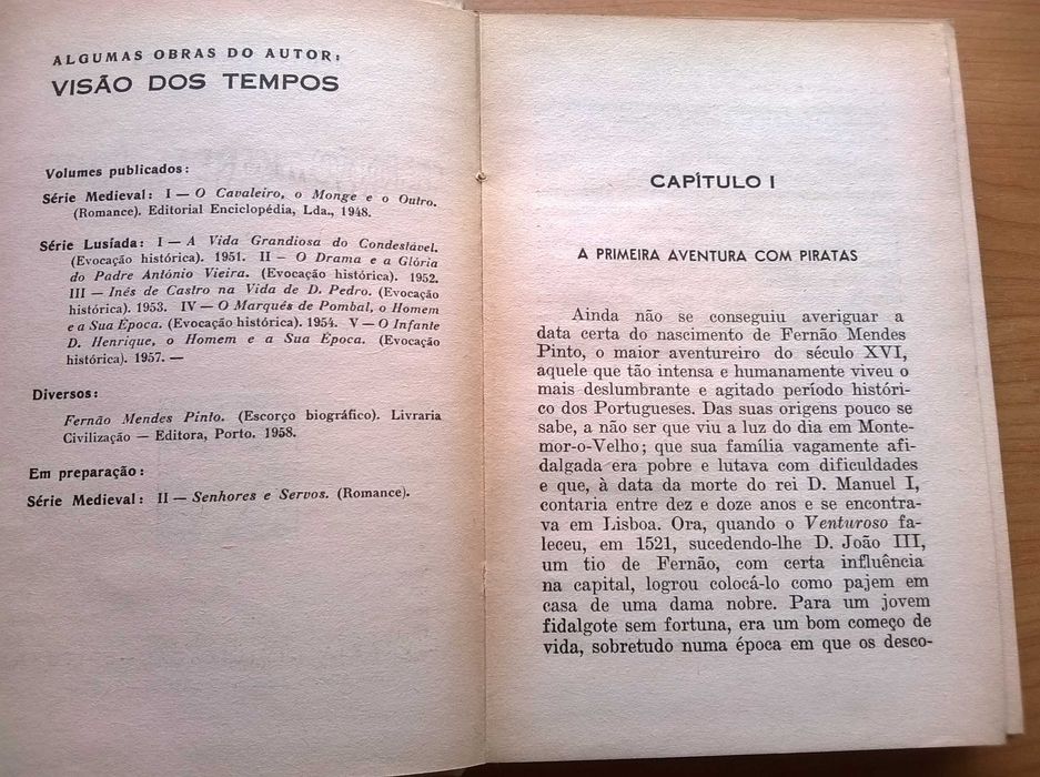 Fernão Mendes Pinto (Autografado) - Mário Domingues