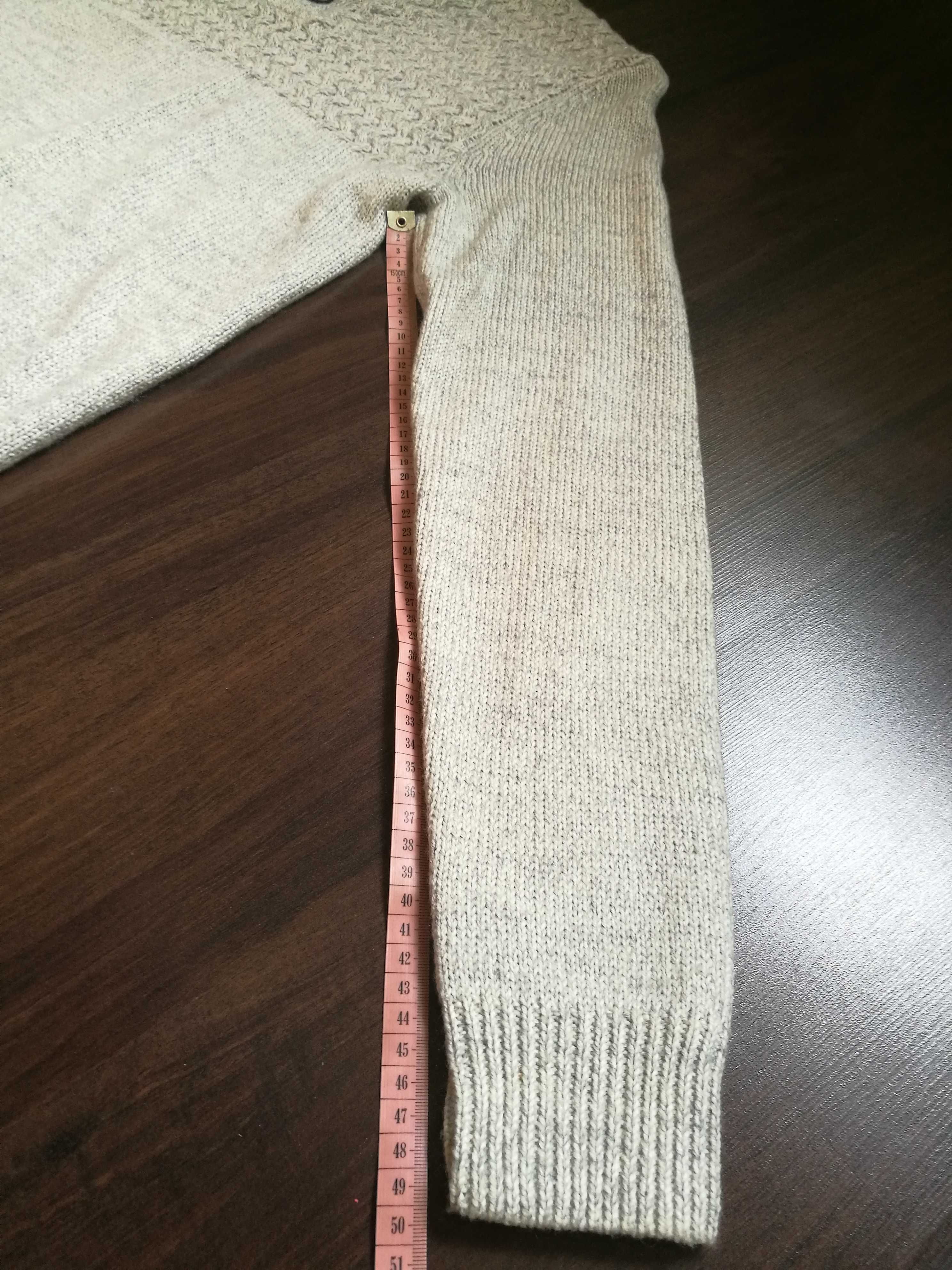 Sweter męski Nowy, norweski wzór r. S