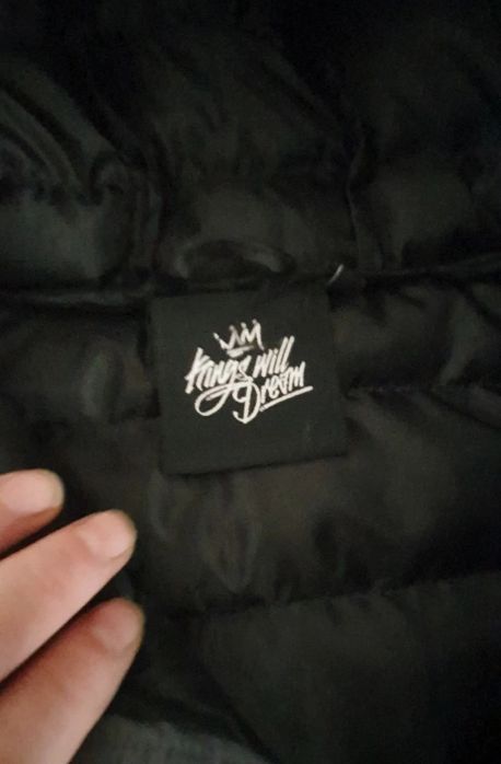 Kurtka zimowa męska Kings Will Dream ocieplana M szaro-czarna.