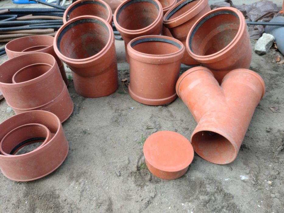 Sprzedam rury kanalizacyjne PCV odwodnienia, kanalizacja pomarańczowe