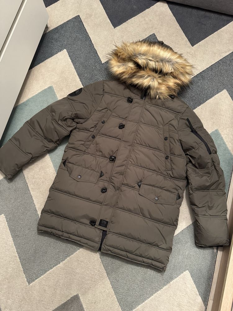 Kurtka zimowa Pitbull parka męska z kapturem Kingston ll
