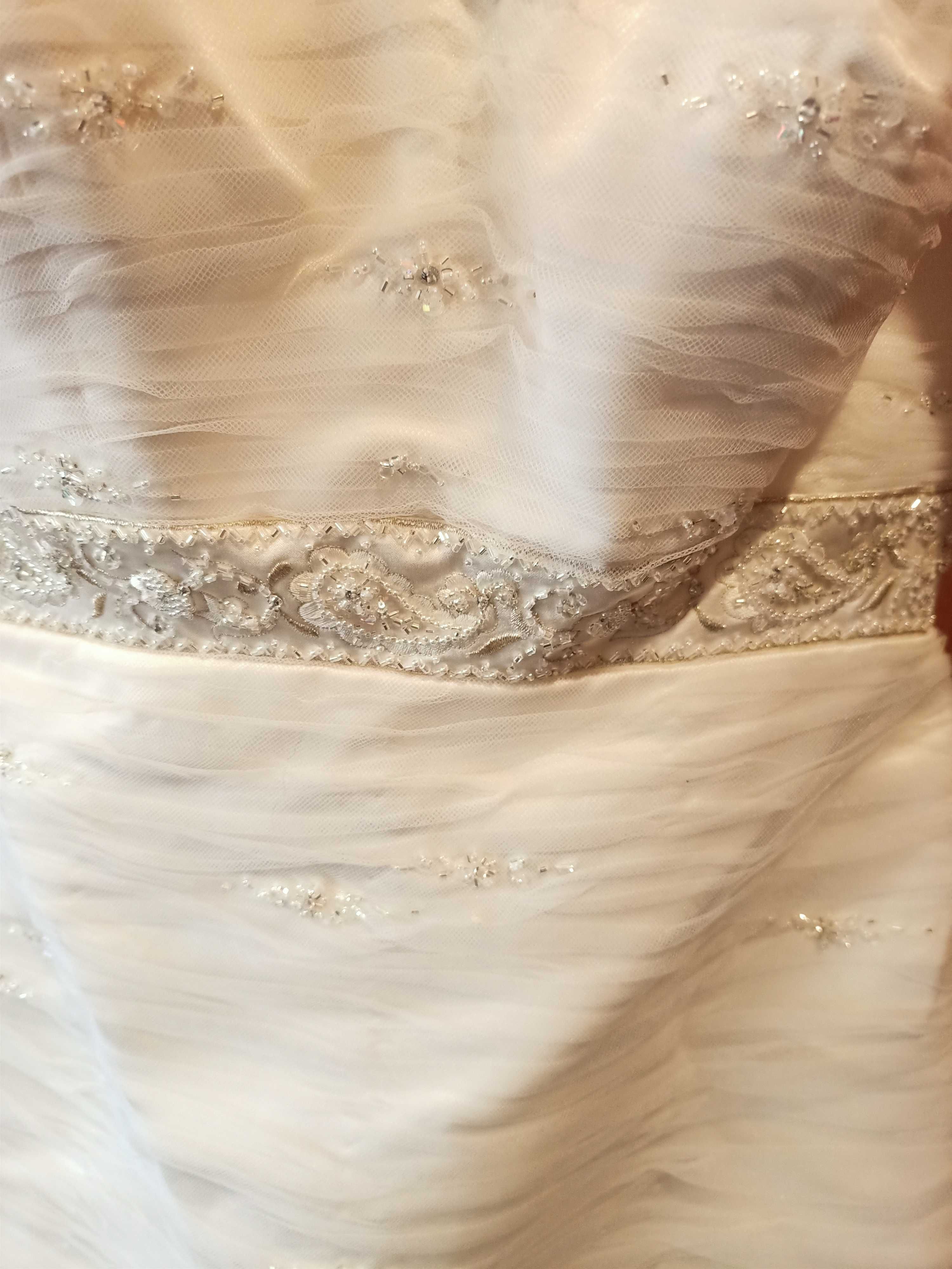 Suknia ślubna + bolerko rozmiar 34