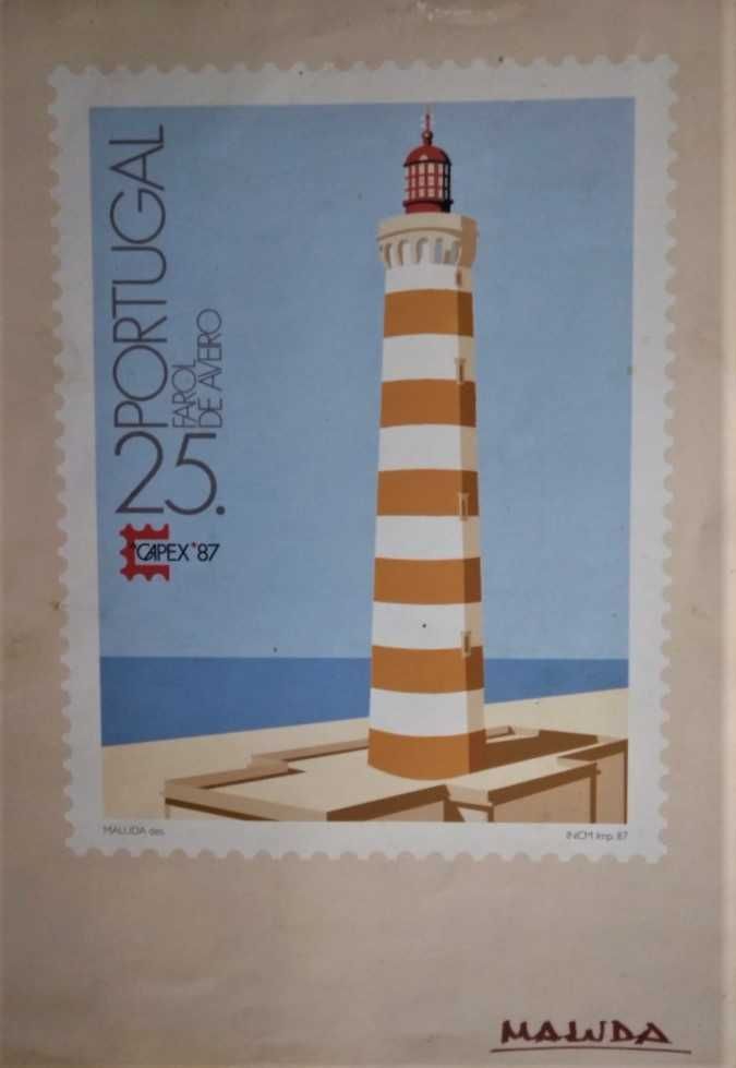 Poster colecção selos MALUDA - O Farol