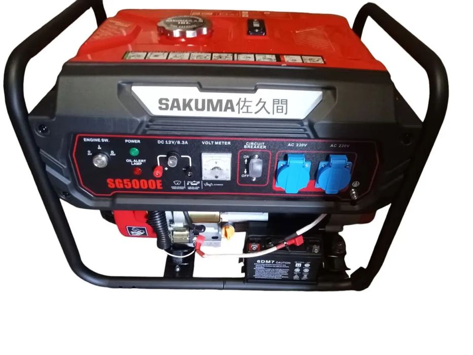Генератор бензиновый SAKUMA SG5000E | 4 кВт | Япония
