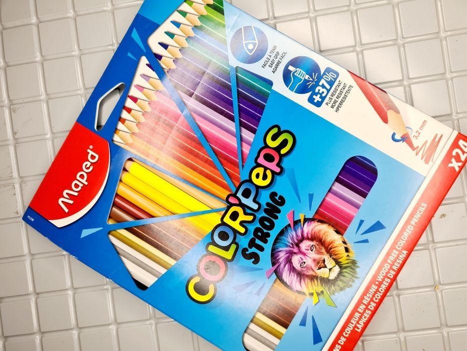 Nowe kredki ołówkowe Maped ColorPeps Strong 24 kolory