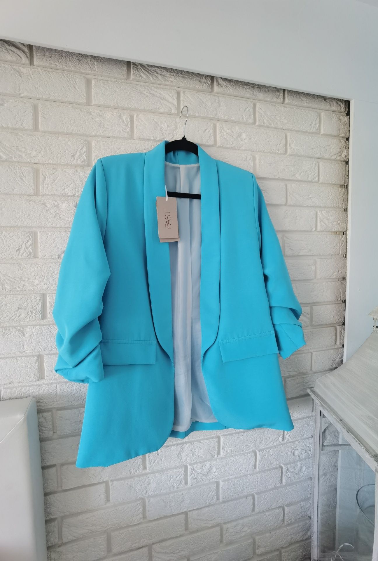 Marynarka włoska niebieska uniwersalna S M L XL Nowa Italy