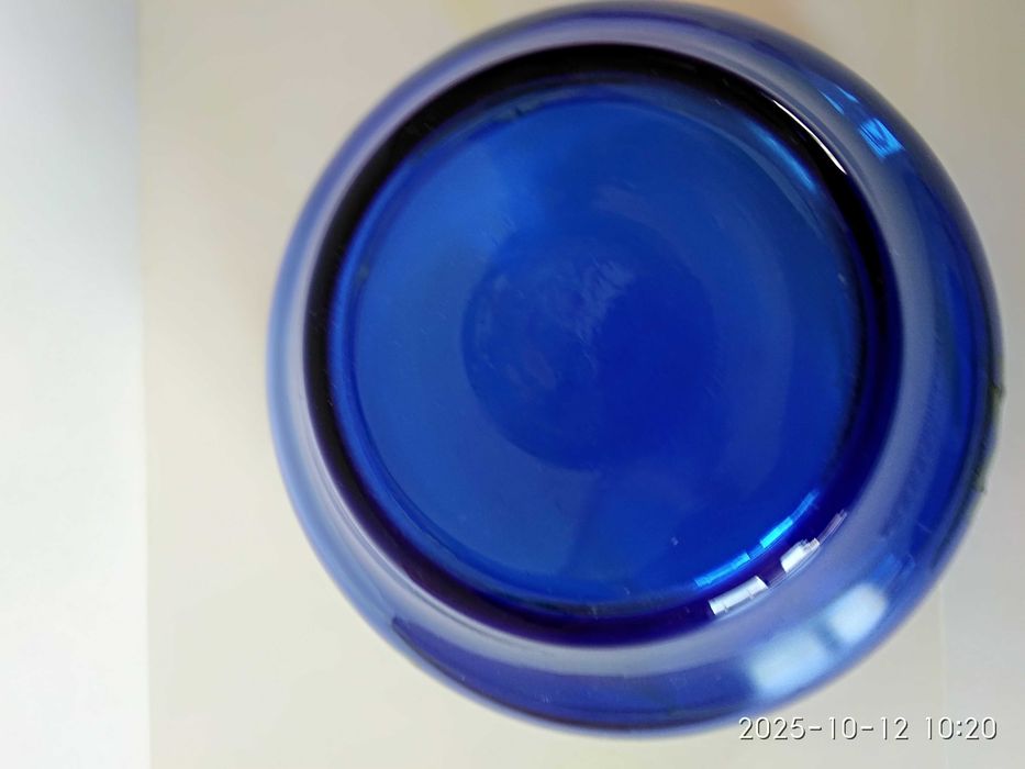 Салатник  синего стекла, советского времени