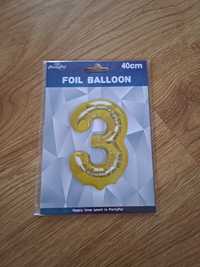 Balon foliowy trójka 40cm