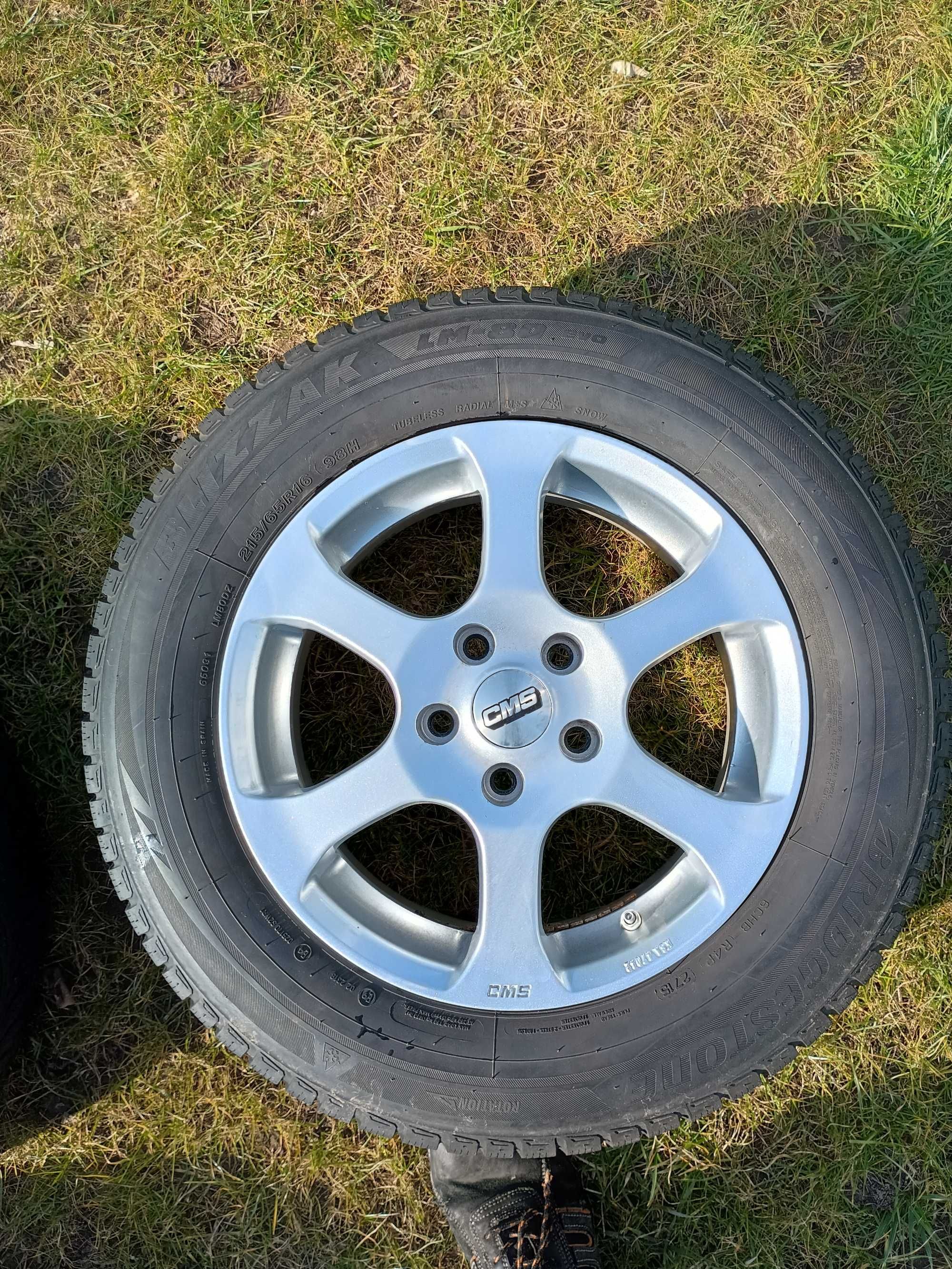 Felgi/koła CMS 16" 4szt, 5x114.3,czujnik TPMS opona 215/65R16 zima