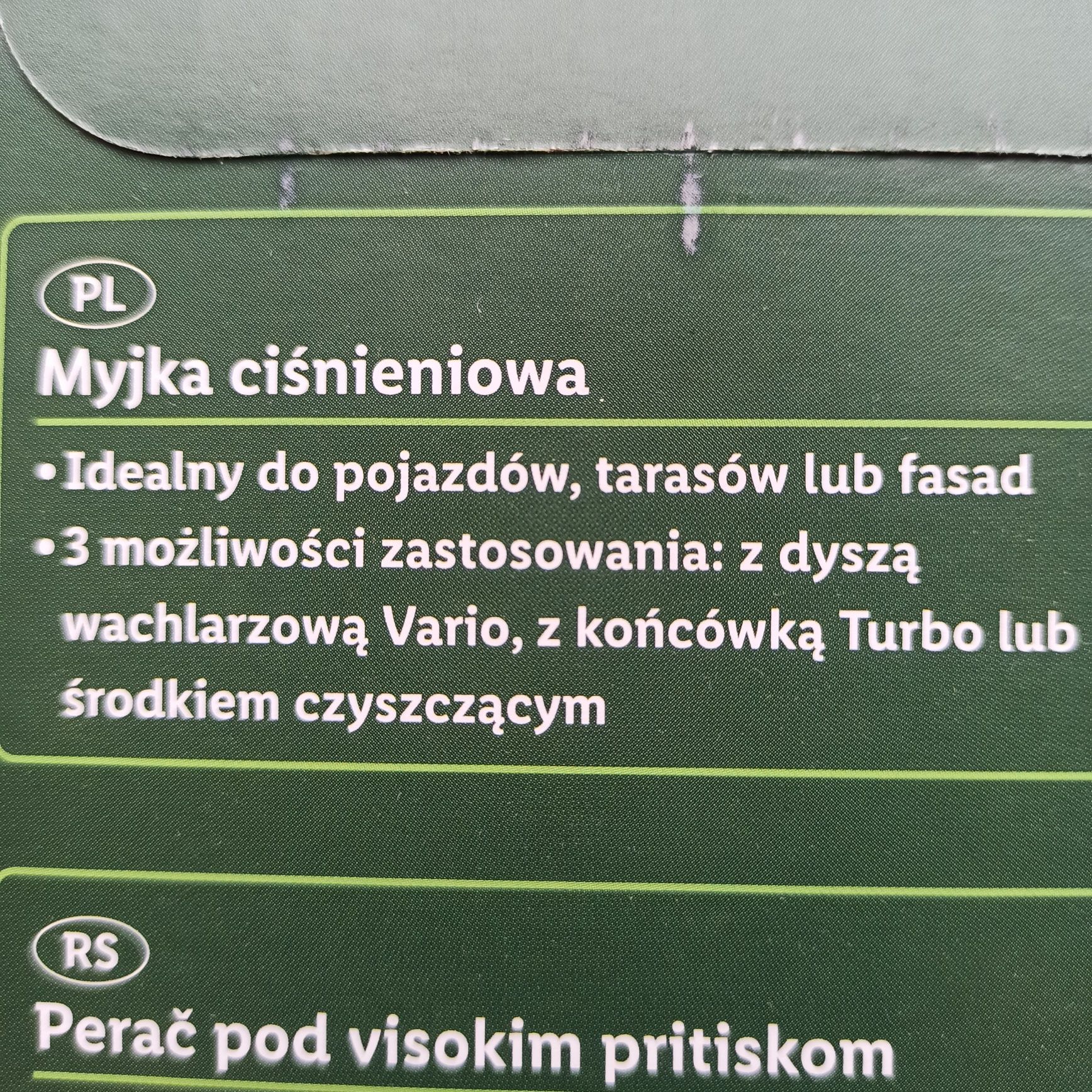 Myjka ciśnieniowa Parkside