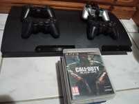 2/ PlayStation 3 + 4 Comandos + 8 Jogos