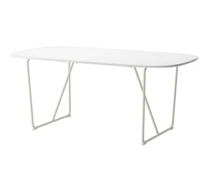 Piękny bialy składany stół super stan 180 cm scandi